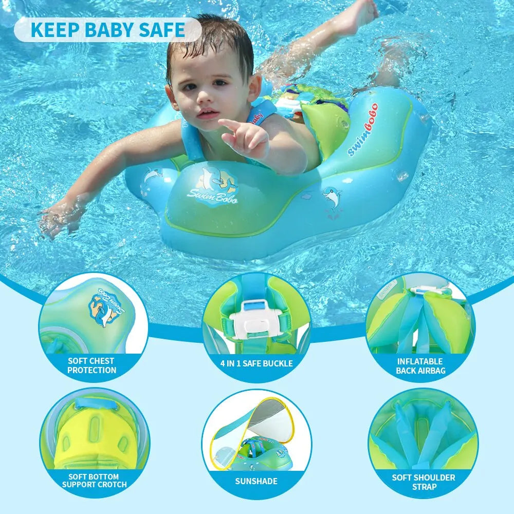 Baby-Schwimmkörper mit Baldachin